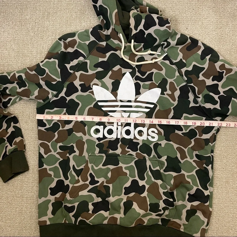 Adidas Original Camo Hoodie Jacket Size Medium